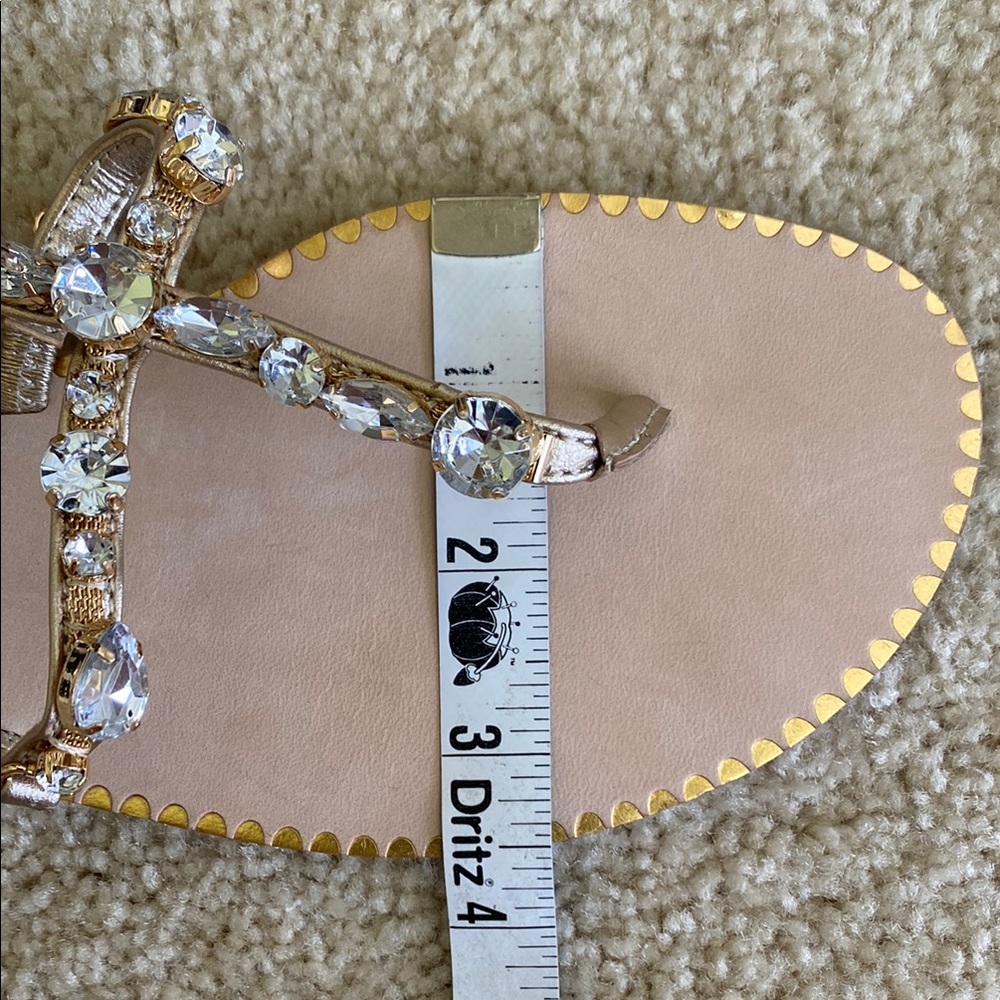 Elegant Lilly Pulitzer gold rhinestone Abbi Sandals, 6.5, NWT - Picture 11 of 13